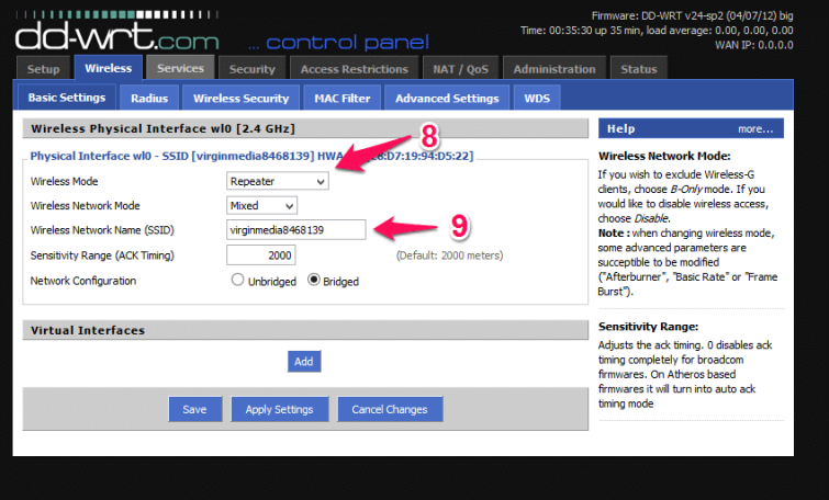 dd wrt log in to wifi with page