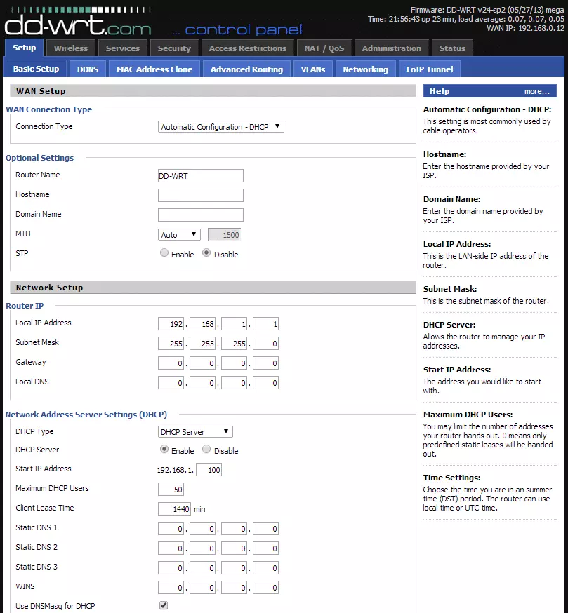 DDWRT Firmware Homepage