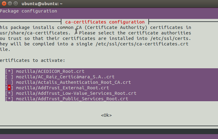 Root Certificate. Usr share. Linux import