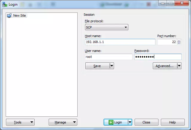 Accessing DD-WRT Through WinSCP