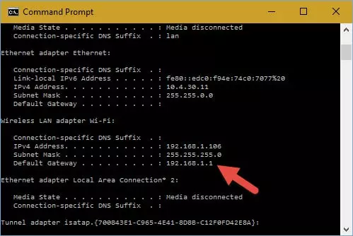 Determin IP address - Exempt websites from your VPN