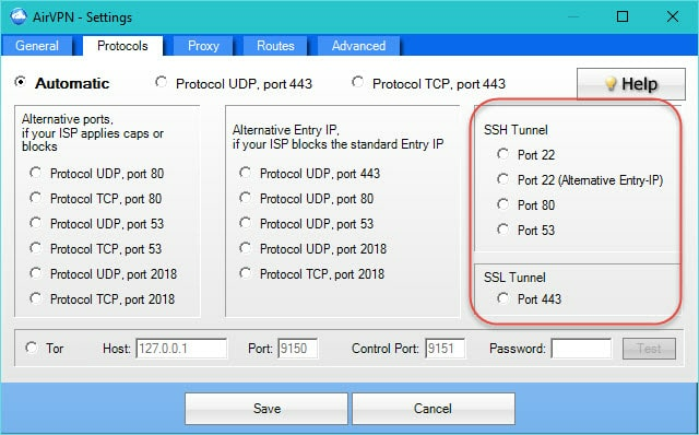 Airvpn SSH SSL Tunels