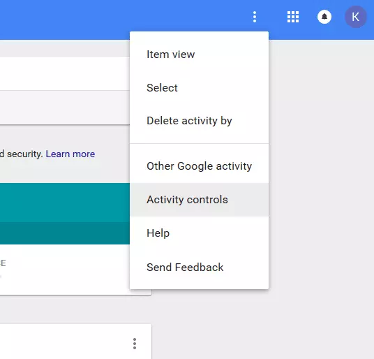 disable Google data collection
