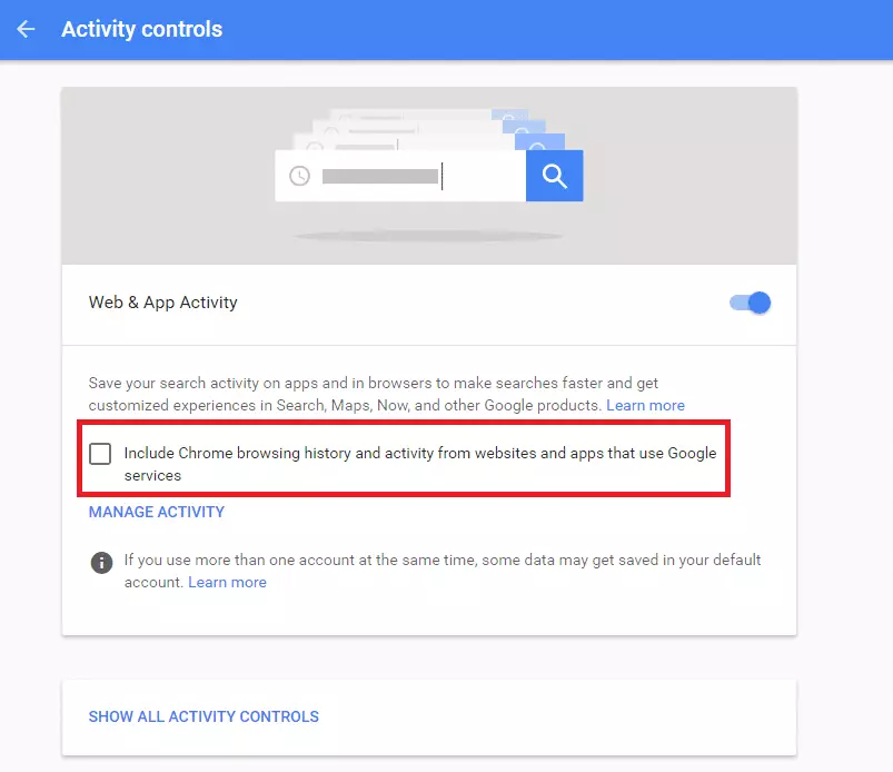 Google Privacy Settings