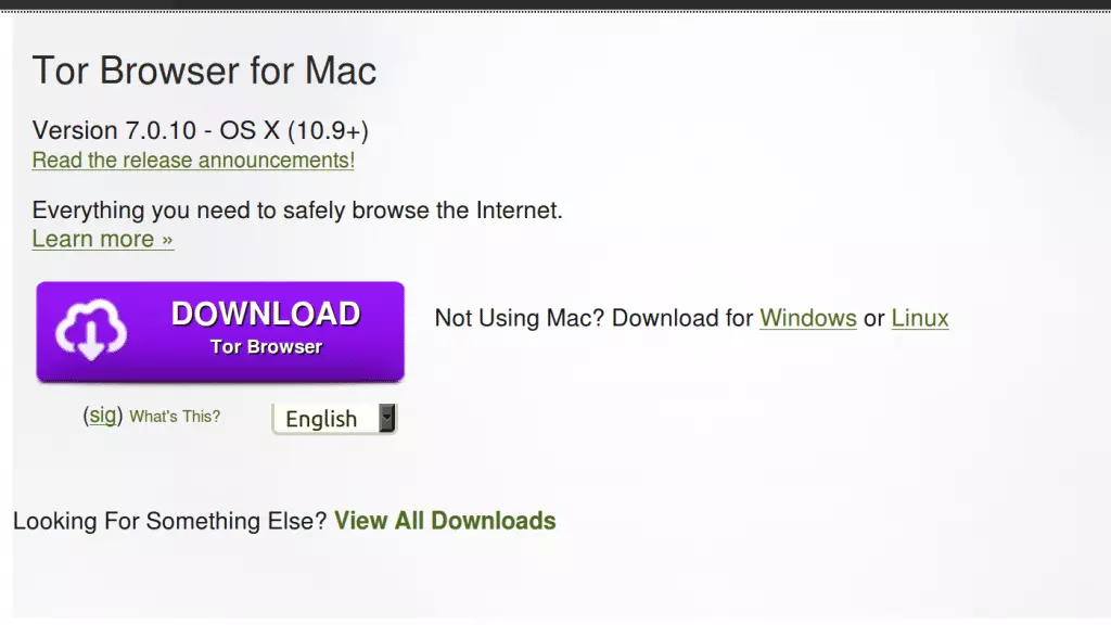 Tor Browser for Mac