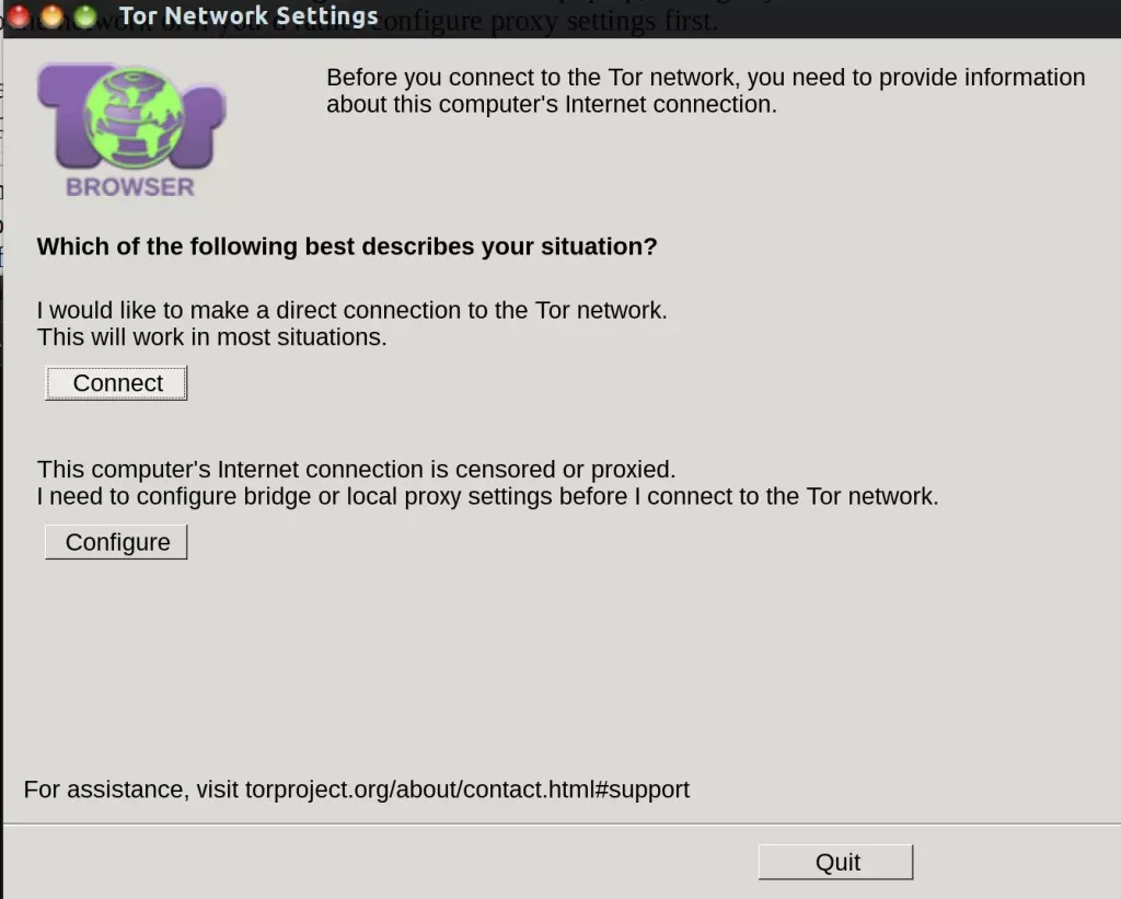 Tor Browser Connect