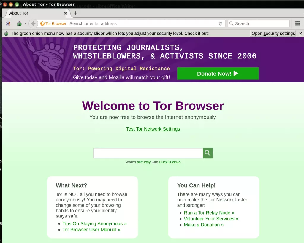 Tor Browser Homepage