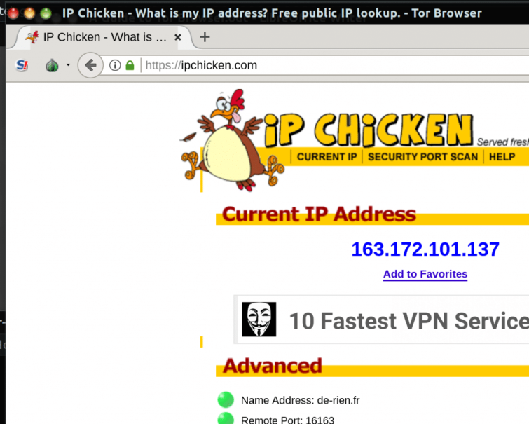 IP Chicken - What is my IP address Free public IP lookup