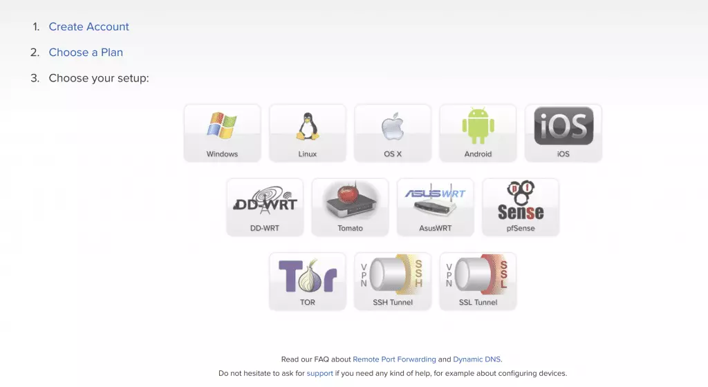 Choose OS for VPN Choose OS for VPN