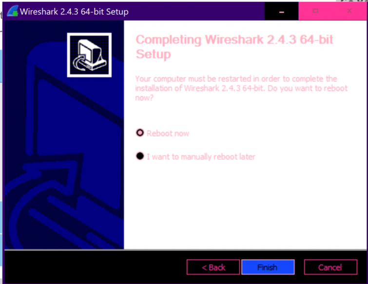 Wireshark Finish Installation