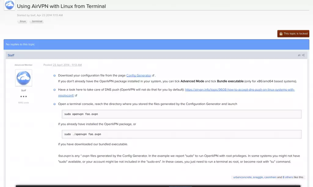 AirVPN Instructions AirVPN Instructions