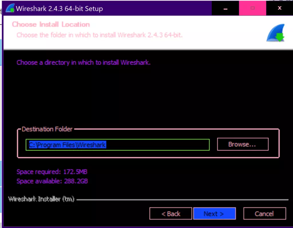 Wireshark directory Wireshark directory