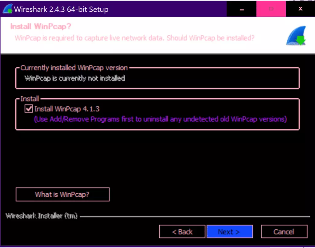 Wireshark install add on Wireshark install add on