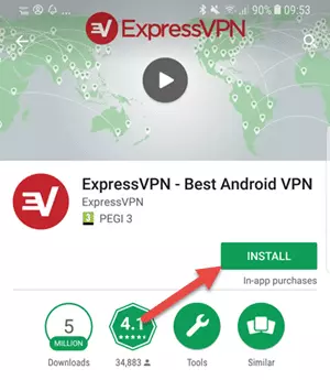 installing a VPN service for Android