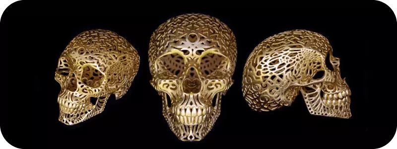 Artistic Skull Sculptures