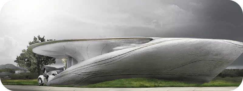Freeform 3D Printed House