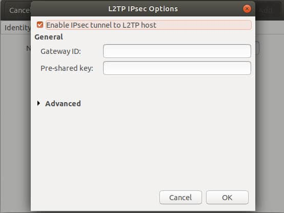 Setting up a VPN L2TP and IPsec