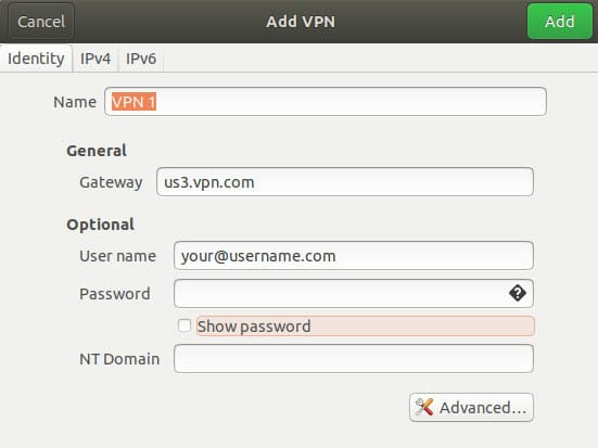 vpn gateway einrichten linux