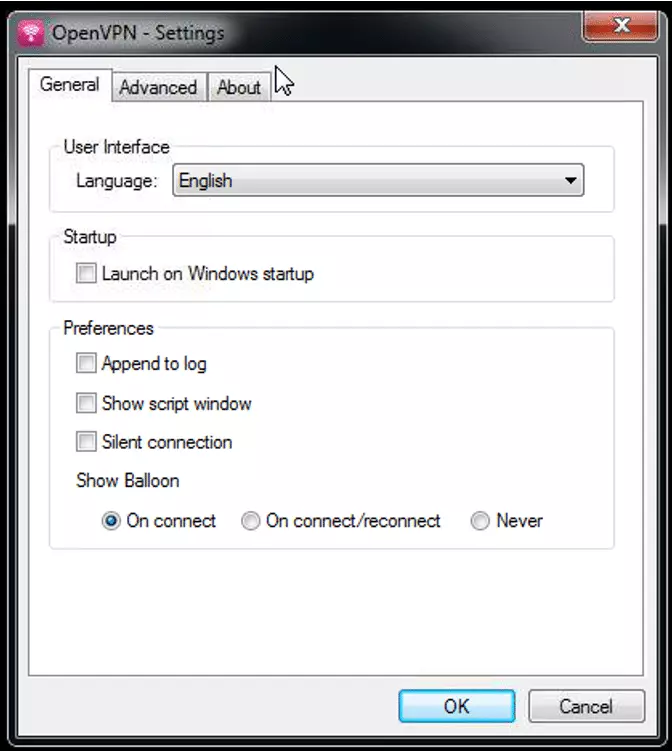 My Private Network settings My Private Network settings