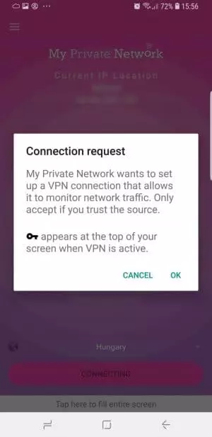 My Private Network Android App My Private Network Android App