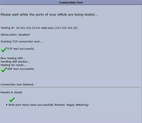 Emule Port Fowrding Sucess