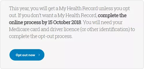 My Health Record Opt Out Image