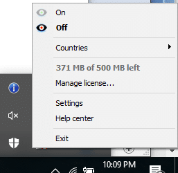 OkayFreedom turn on and off