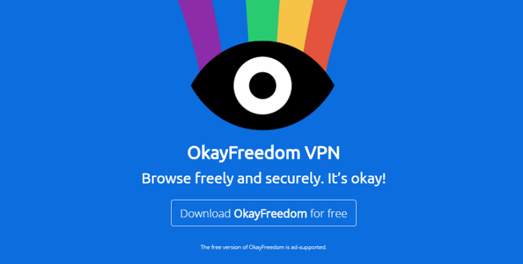 OkayFreedom homepage