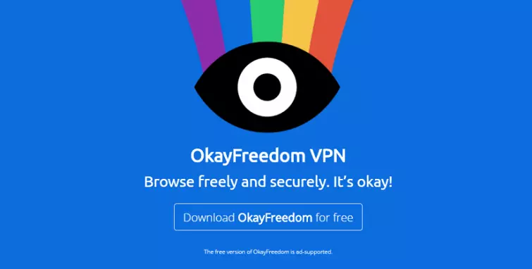 OkayFreedom homepage