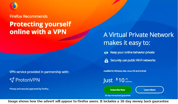 Proton VPN and Mozilla partnership