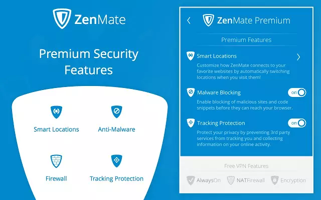 ZenMate Features preview