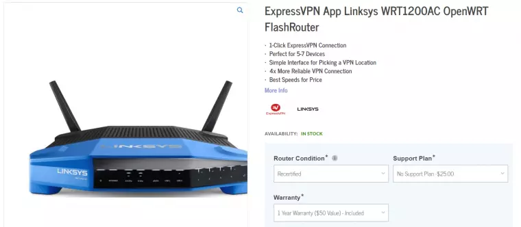 ExpressVPN Linksys WRT1200AC