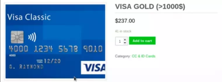 stolen card details online