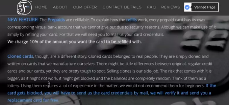 FAQs for stolen card details