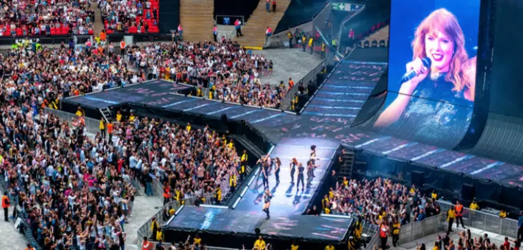 facial recognition technology at Taylor Swift concert