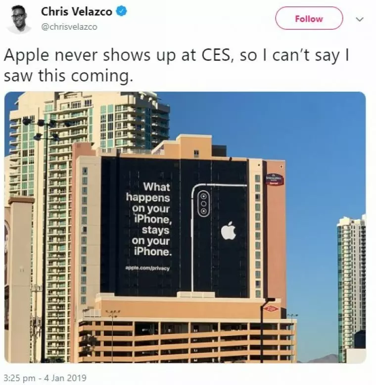 The Apple CES Billboard