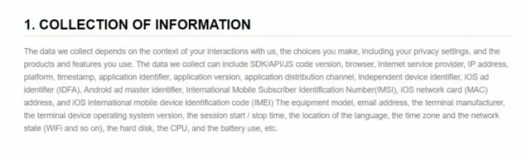 turbovpn privacy policy