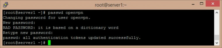 In PuTTY enter password