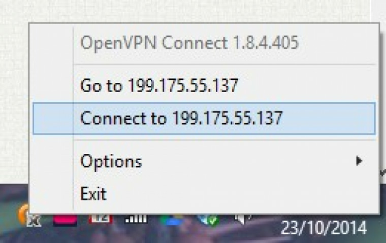 install and run openVPN