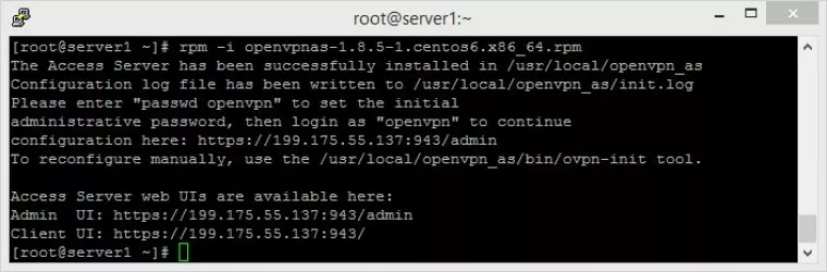 install package using rpm command