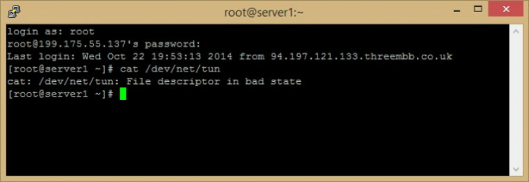 login as root