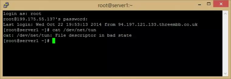 login as root