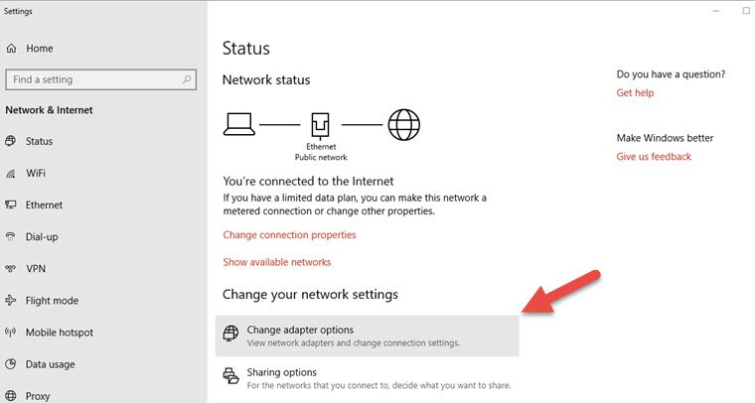 openvpn connect windows change ip address