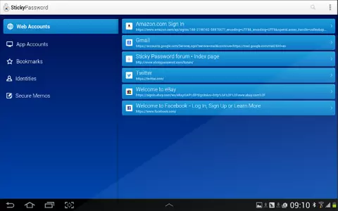 sticky password mobile version