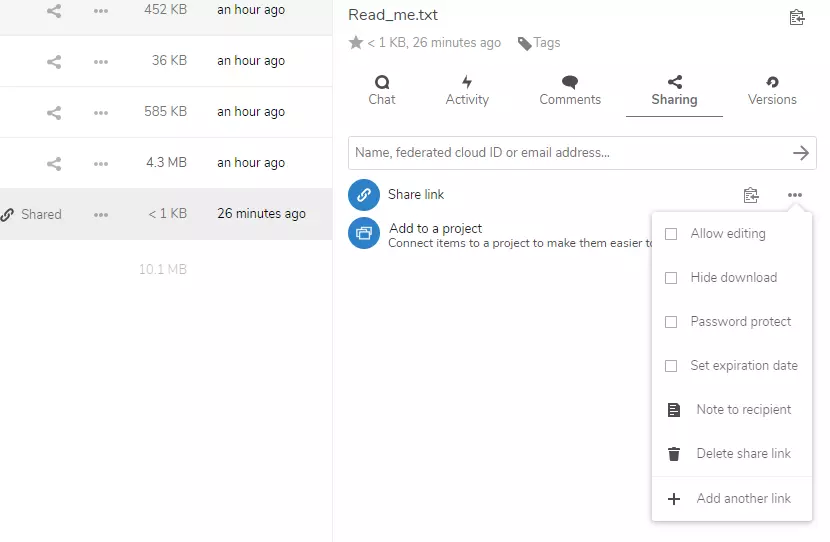 nextcloud file sharing
