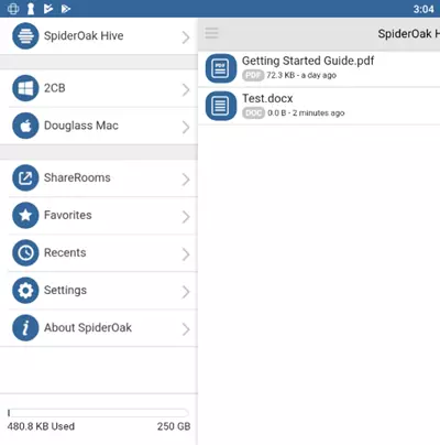 Spider Oak One Mobile App