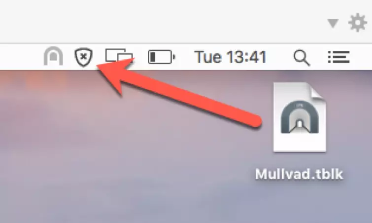tunnelblick icon on desktop