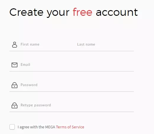 mega cloud free sign up