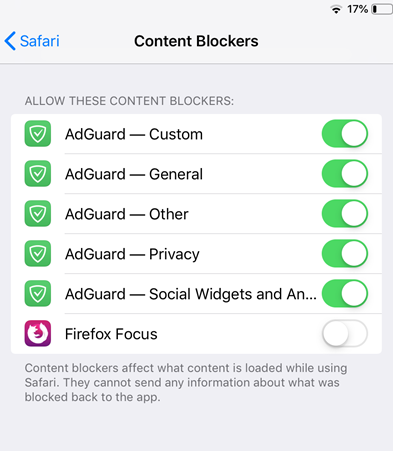 Adblock safari deals ipad