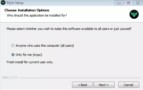 choose installation